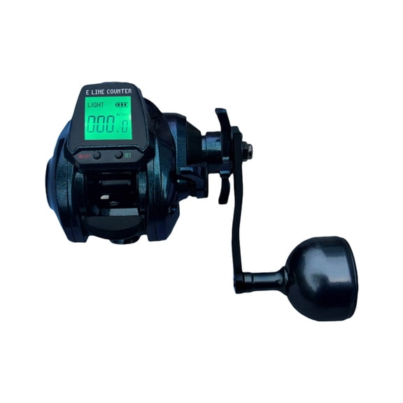 High Speed 7.2:1 Gear Ratio 8KG Saltwater Fishing Casting Wheel Electronic Baitcasting Fishing Reel with LED Screen