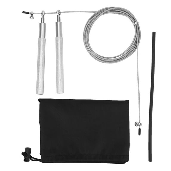 High-Speed Aluminum Alloy Jump Rope with Steel Wire Bearings for Ultimate Fitness Workout - Silver