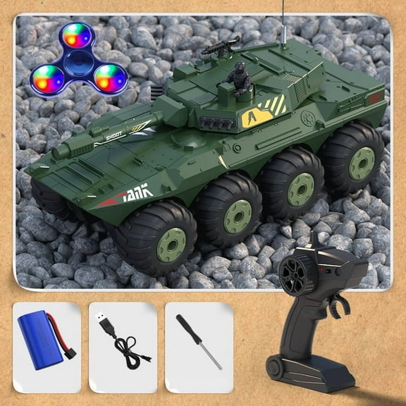 High Speed Amphibious RC Car,2.4GHz,Off Road Waterproof Tank Dual Mode rc for Kids & Adults