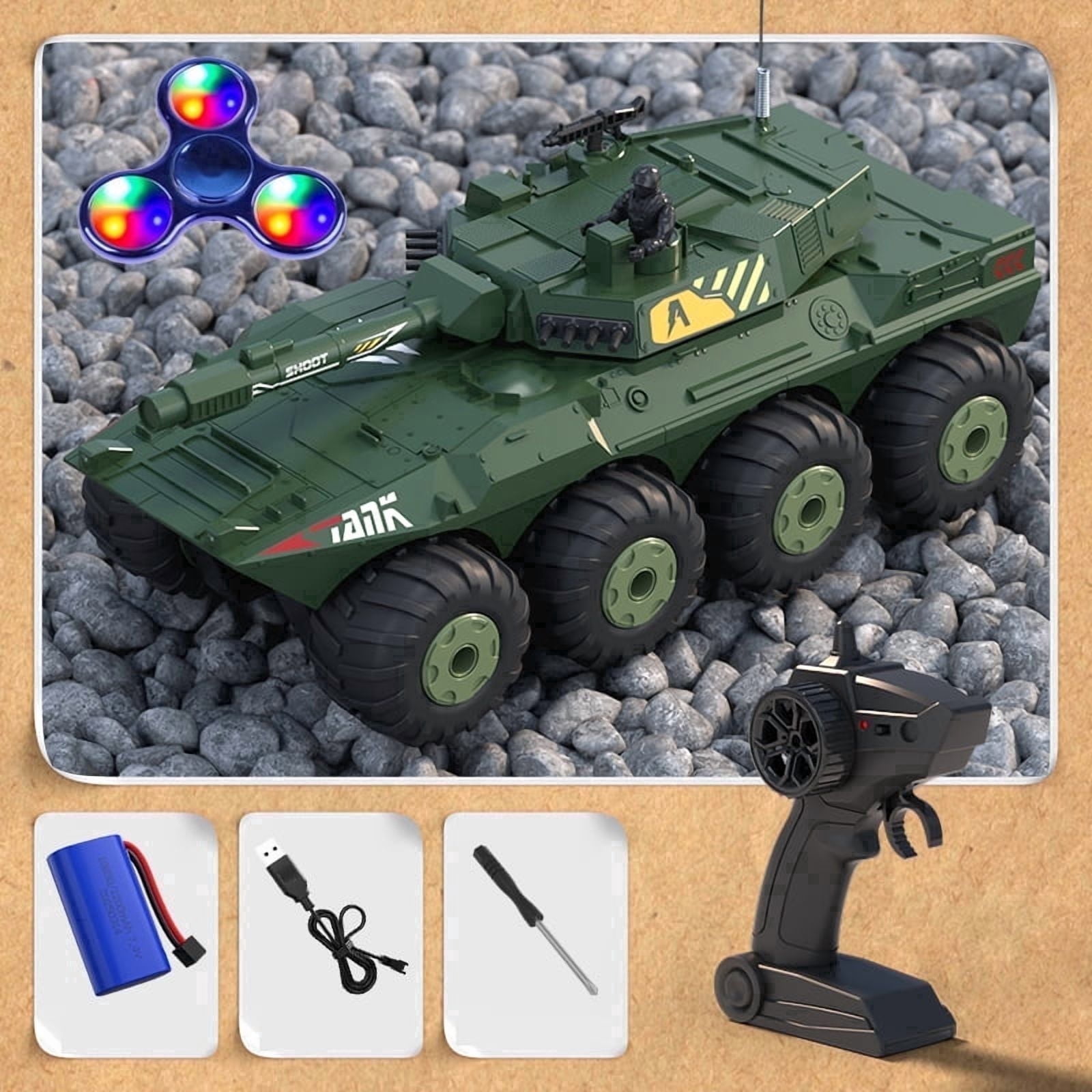 Remote Control Tank,High Speed,2.4Ghz, 4WD Offroad ,Toy for Adults and Kids