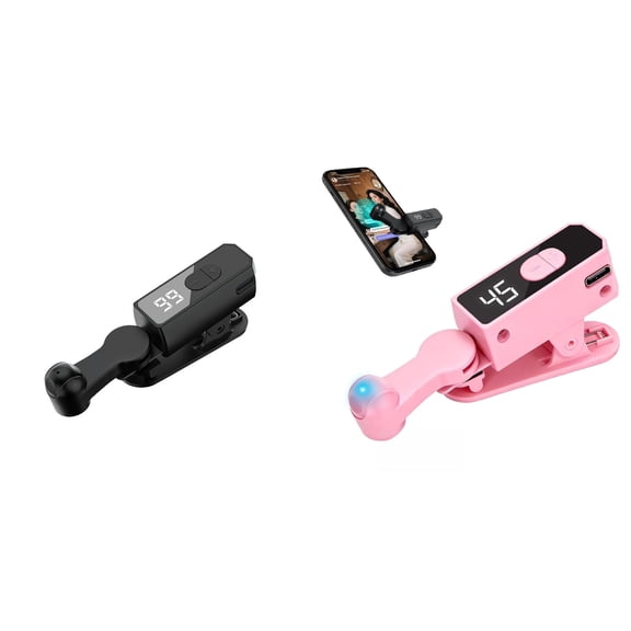 High-Speed Android Auto Clicker 107 Levels Rechargeable Tapper for Live Stream Likes & Online Voting Tasks (Black+Pink)