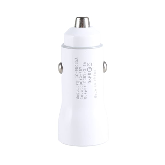 High Speed Charging Head Car Adapter with Double USB Port Intelligent Recognition Chip for Efficient Device Charging