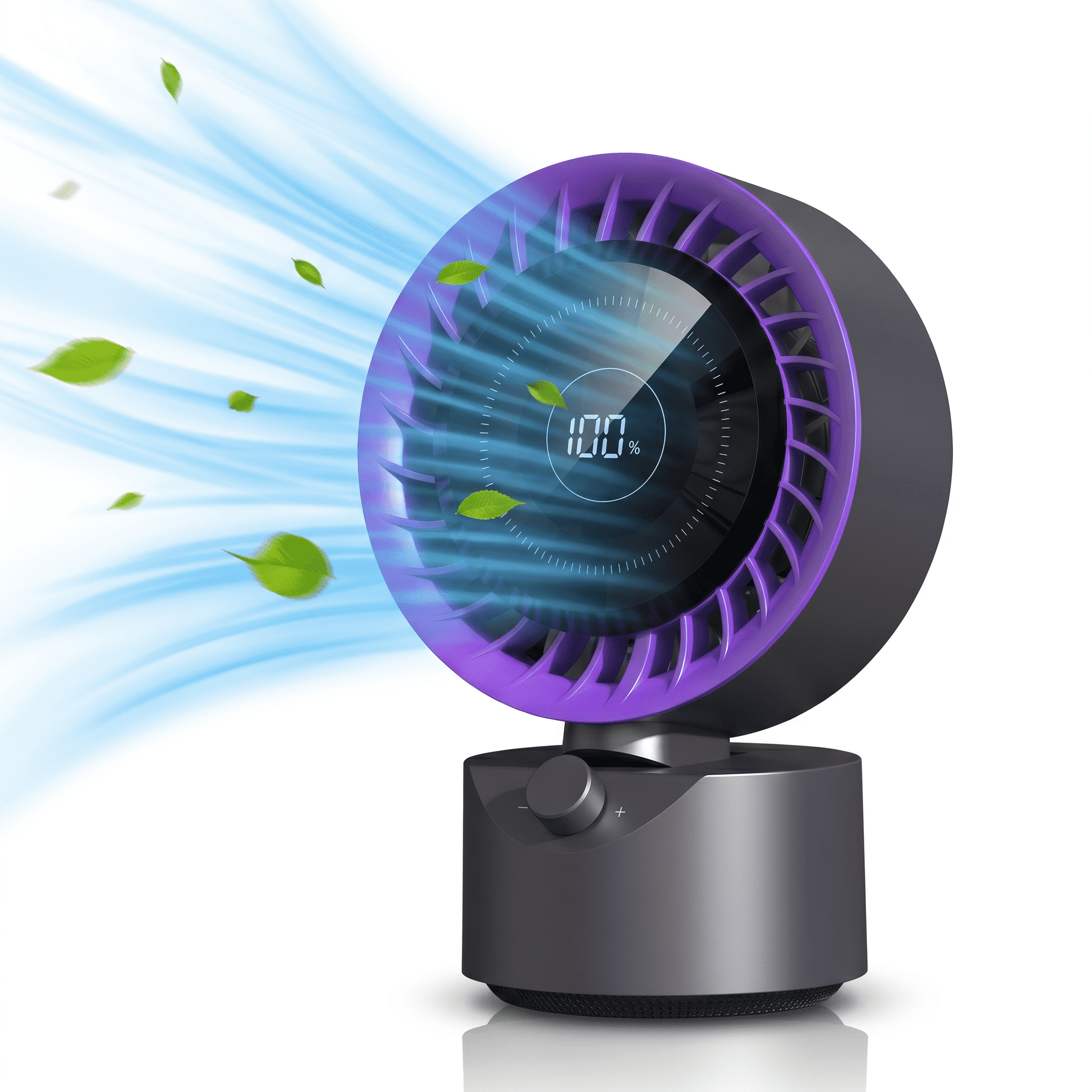 ATUPEN Desk Fan, Desktop Fan 100 Speeds & LED Display for Office Home Bedroom Otudoor Fathers Day Gifts