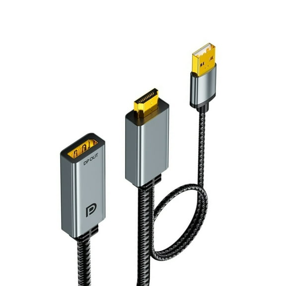 High Speed Converter Adapter Cable 4K@60Hz Video Transfer Fit for Graphics Card Monitors PC Laptop Gaming and Office Use