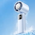 thumbnail image 1 of High-Speed Cooling Mini Silent Fan, Adjustable 199-Speed Handheld Fan With Long Battery, Powerful Airflow, Ice Compress Feature For Dormitory Summer Use, Portable For Travel Outdoor Work, 1 of 6