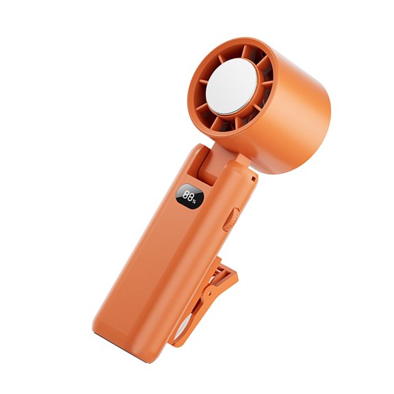 High Speed Cooling Small Fan with LED Display Screen Portable Handheld Fan Outdoor Coolers Easy to Use