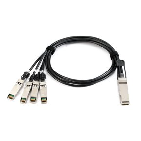 High Speed DAC Cable 40Gbps To 4x SFP+ Direct Attach Copper Cable, 1M/39.37inch Data Center Networking Cord