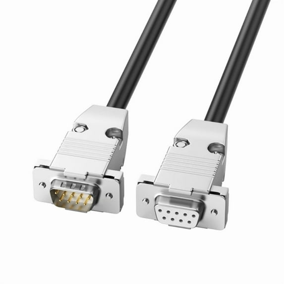 High Speed DB9 RS232 Serial Cable Male Female Connectors Data Cord for CNC/Printer/Scanner 28AWG Pure Copper Core