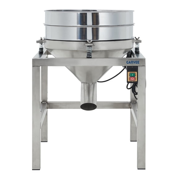 High-Speed Electric Flour Sifter for Baking Automatic Powder Sieve Shaker with 40 100 Mesh Silver