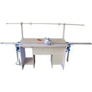 High Speed Fabric Cutter Cloth Cutter Delay Function Fabric End Cutter with 86" Rack Digital Counter 220V