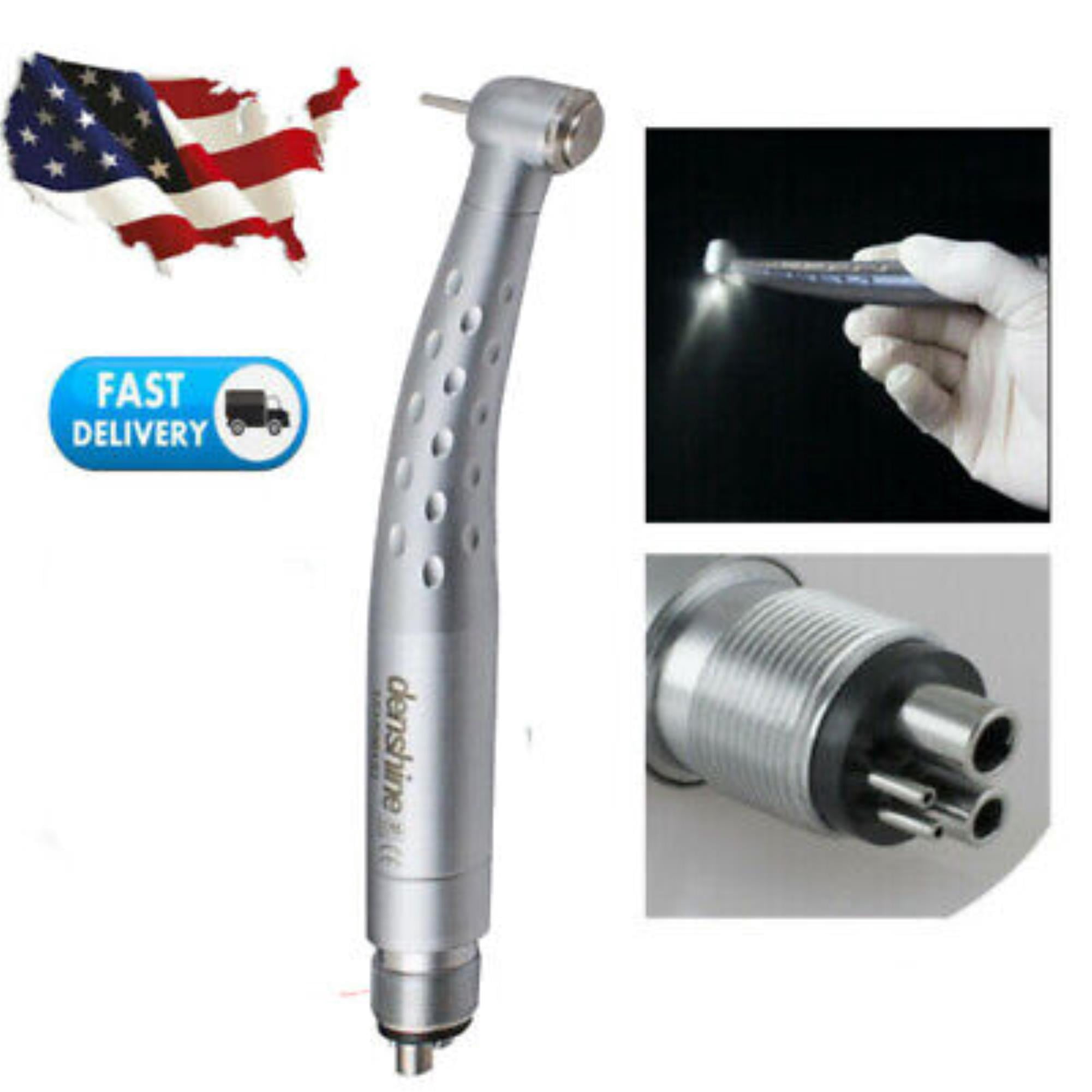 High-Speed Fiber Optic Dental Handpiece with 3-Way Spray & Light - Fast Treatment, Comfortable Design - Ideal for Dentists and Dental Students