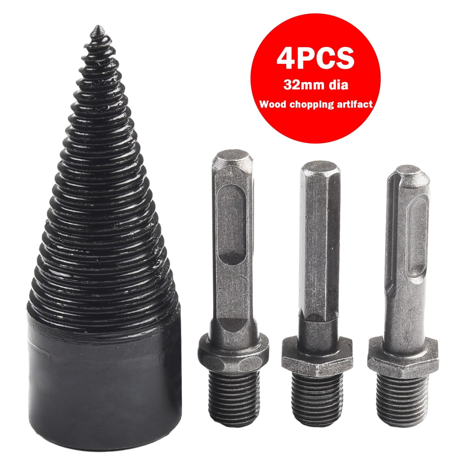 High Speed Firewood Drill Bit Wood Splitter Cone Splitter Screw ...