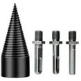 thumbnail image 1 of High-Speed Firewood Log Splitter Drill Bit Set - 4PCS Removable Cone Driver for Efficient Wood Splitting and Logging, 1 of 9