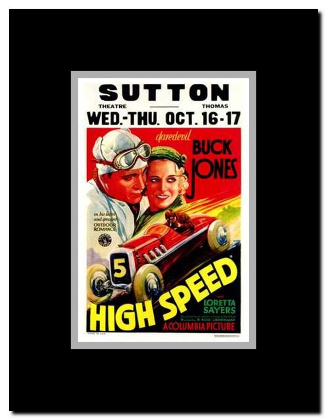 High Speed Framed Movie Poster
