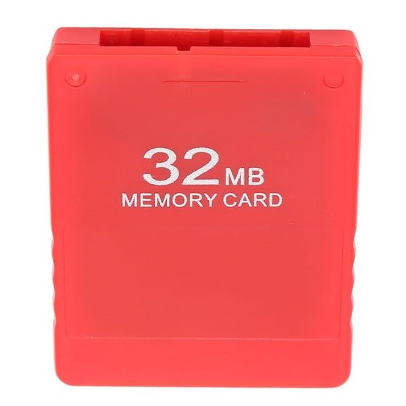 High Speed Game Console Memory Card FMCB1.966 External Data Storage Expansion Device for PlayStation 2 PS2 Consoles, Red 32MB (1.18 x 1.57 in / 3.0 x 4.0 cm)