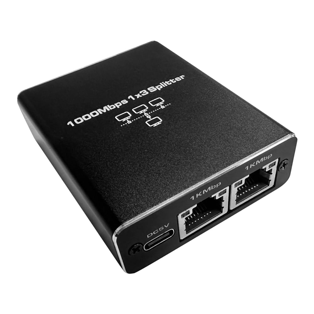 High Speed Gigabit Ethernet Splitter RJ45 1 to 3 Connections 1000Mbps ...