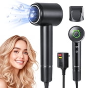High Speed Hair Dryer-Bopcal Blow Dryer with 4 Temps & 2 Speeds,200 Million Negative Ions Hair Dryer for Home, Travel and Gift ChoiceBlack