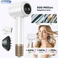 thumbnail image 1 of High Speed Hair Dryer-Bopcal Ionic Blow Dryer for Hair Care,3 Speeds & 4 Temps,Diffuser & Nozzle,for Home, Travel and Gift Choice(White), 1 of 9