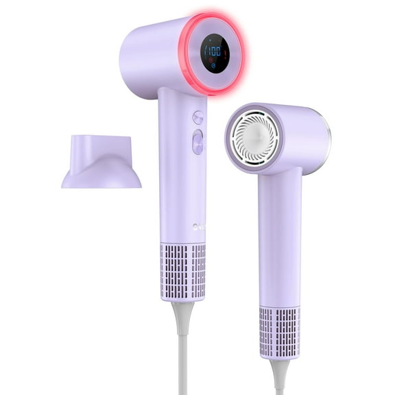 Hair Dryer, High Speed Fast Drying Hair Dryers, Negative Ionic Portable Blow Dryer with 110000 RPM Motor, Lightweight Low Noise Thermo-Control Hairdryer with Nozzle for Home, Travel