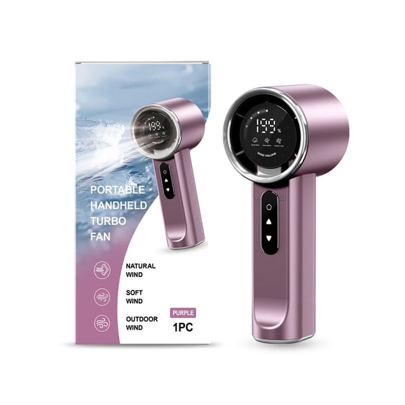High-Speed Handheld Fan - 3 Adjustable Wind Speeds, Portable, Fast Charging, Silent for Outdoor Use