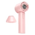 thumbnail image 1 of High Speed Handheld Turbo Fan, USB Rechargeable Portable Mini Fan With 199 Wind Speed LED Display Cooling Device, For Travel Outdoor Office Gym Summer Heat Relief Users, 1 of 7