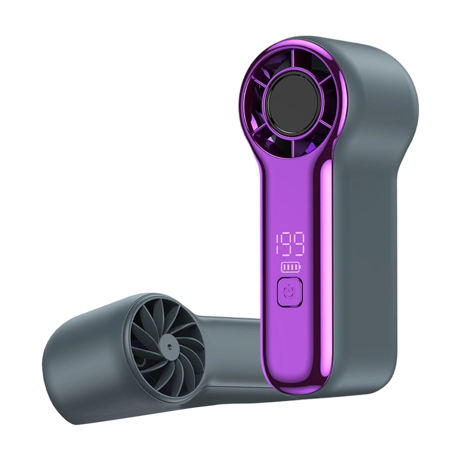 High Speed Handheld USB Fan with Quiet Motor Long Lasting 1200mAh Rechargeable Battery Versatile Compact Portable Personal Ventilator for Travel Outdoor Camping Home Use