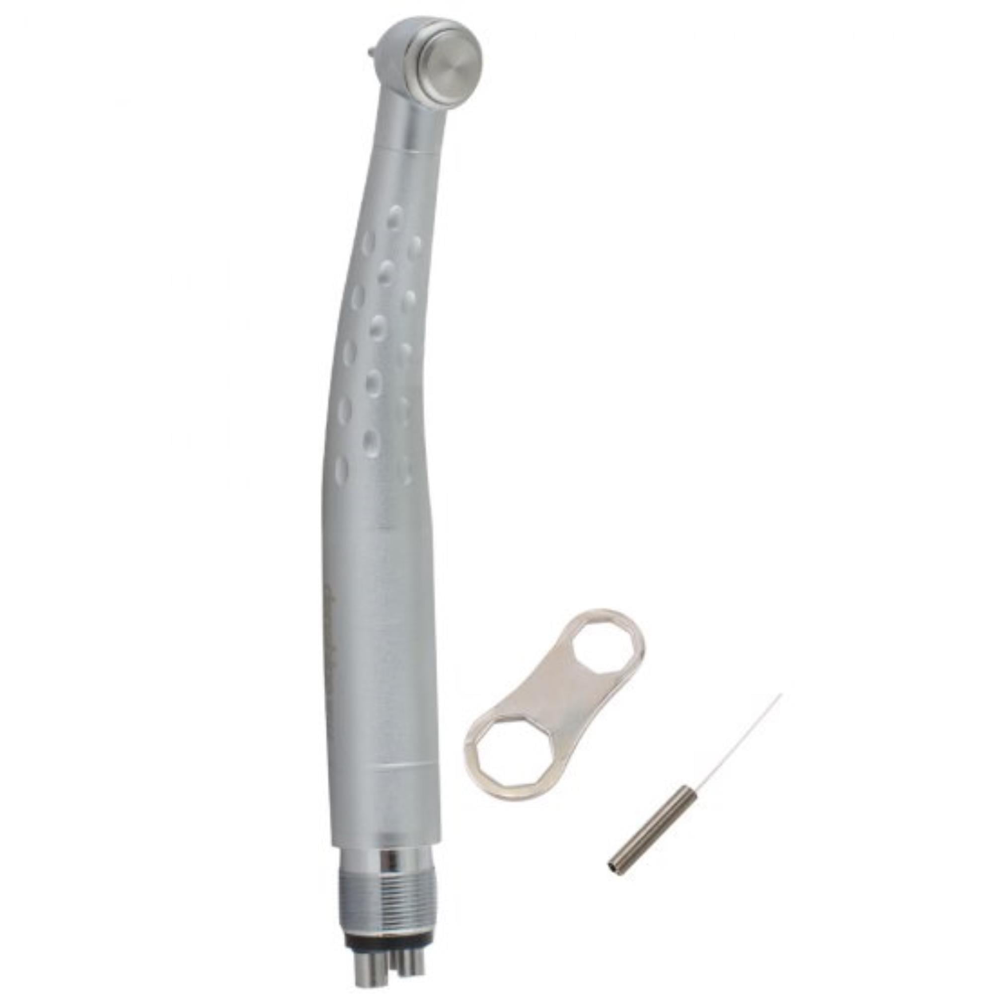 High Speed Handpiece - LED Fiber Optic, Large Torque, Push Button, Enhanced Water Spray, 4-Hole Design - Ideal for Upgrading Dental Practices