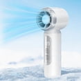 thumbnail image 1 of High Speed Ice Pack Fan, Rechargeable Mini Handheld Fan with Digital Display, Portable USB Fan for Outdoor, Cools with Frozen Ice Pack, Quiet Operation and Strong Airflow, 1 of 6
