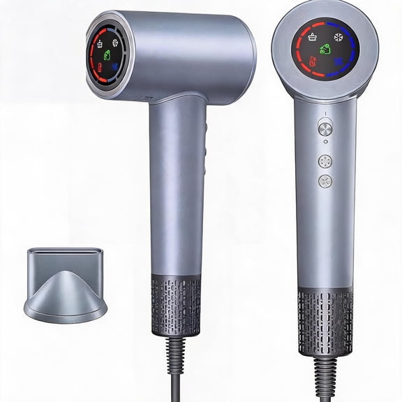 High-Speed Ionic Hair Dryer with 110000 RPM Motor Steel
