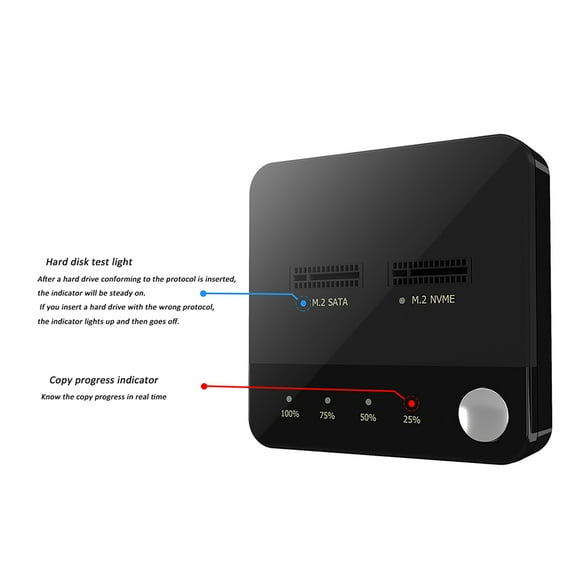 High-Speed M.2 SATA/NVME Duplicator 4TB Capacity for Mass Data Storage Duplicator
