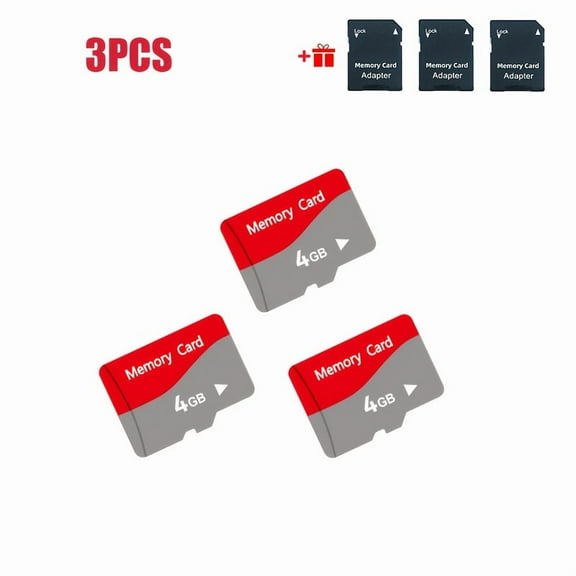 [High-Speed Micro SD Cards] 3pcs High-Speed Micro SD Cards | Small Capacity Memory Cards for Tablets, Phones, Car Audio,Gaming Devices & More–Durable and Reliable Storage in 128MB,256MB,512MB,4GB,8GB