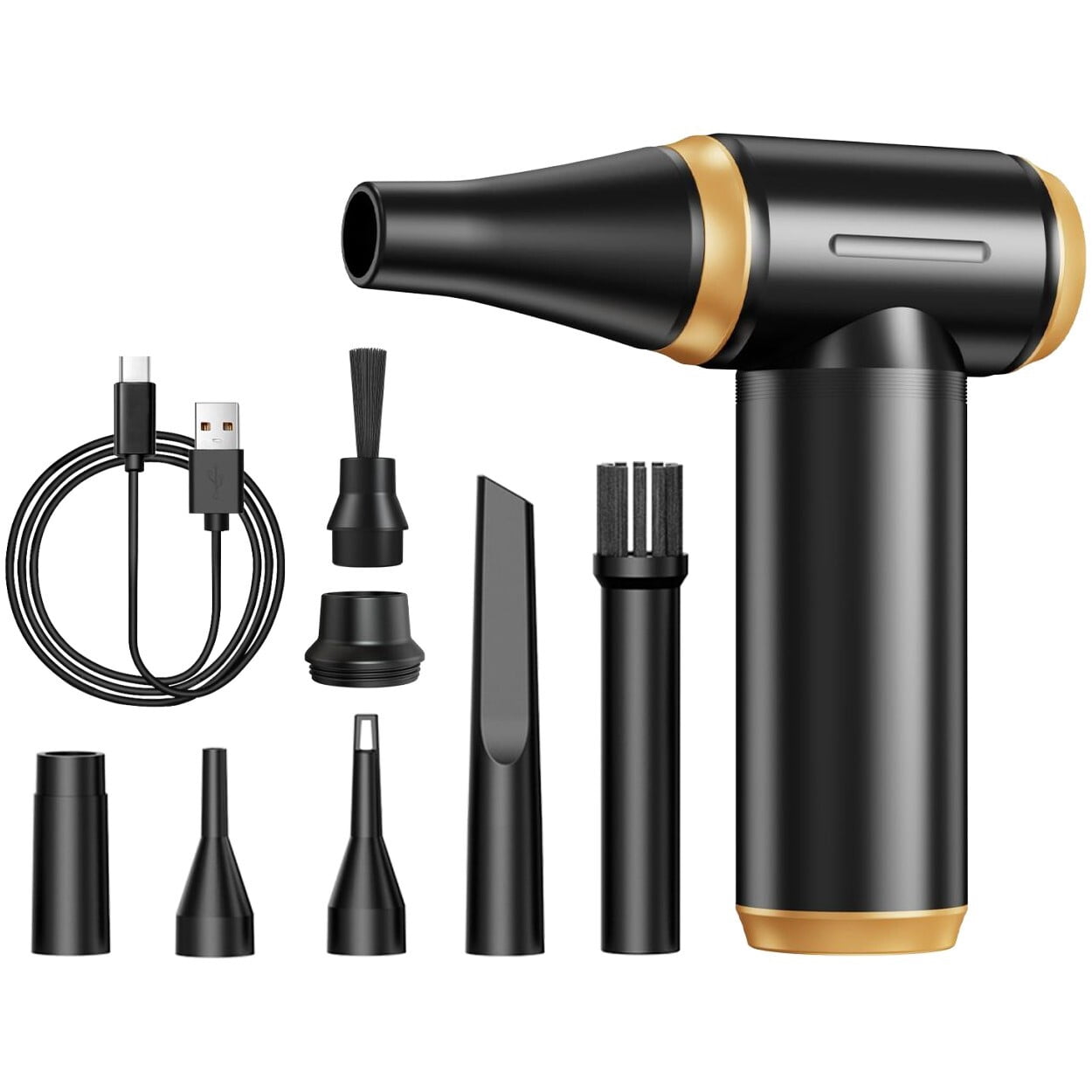 High-Speed Mini Air Duster Adjustable Speed Cordless Barber Hair Neck Jet Blower