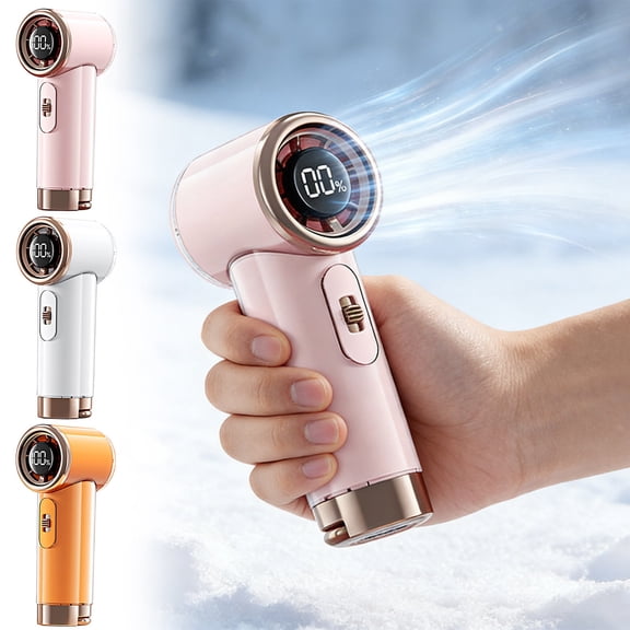 High Speed Mini Handheld USB Fan With 100 Adjustable Wind Speeds, Powerful Turbo Wind Personal Cooling Fan, Compact Lightweight Design for Office, Travel, Commute and Outdoor Daily Use, Pink