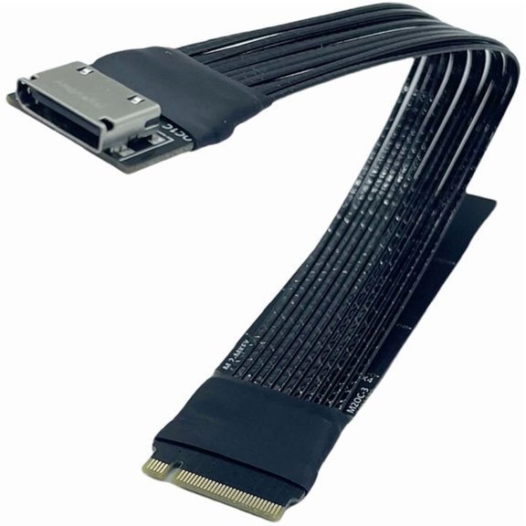 High Speed PCIe 4.0 X4 M Key NVME to Oculink SFF-8611 4iSFF-8612 Gen4 Adapter Cable for Laptops Desktops
