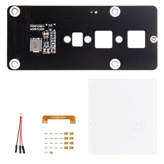 High-Speed PCIe to M.2 Adapter for Raspberry Pi 5 Enhanced System Responsiveness, Flexible Mounting