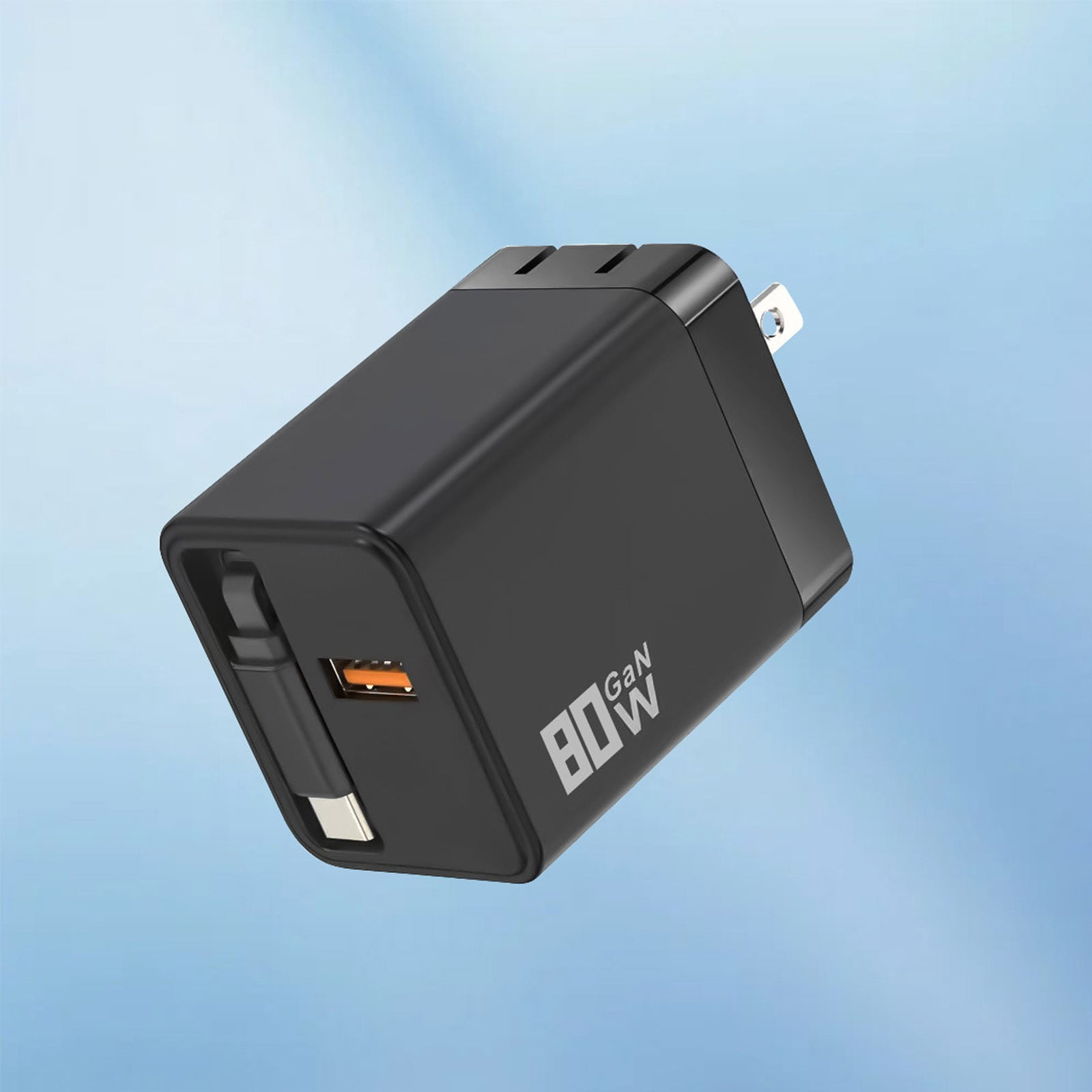 High-Speed Phone Charger Retractable Wall Plug with Scalable Fast ...