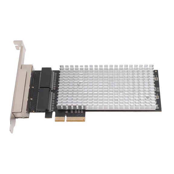 High Speed RJ45 PCIE 2.5 Gigabit Ethernet Card 4 Port Nic Local Network Multi Adapt Adapter for Desktops 10 100 1000 2500Mbps Fast Data Transfer Lan Module 8.66x6.3x1.18 Inches / 22x16x3 cm