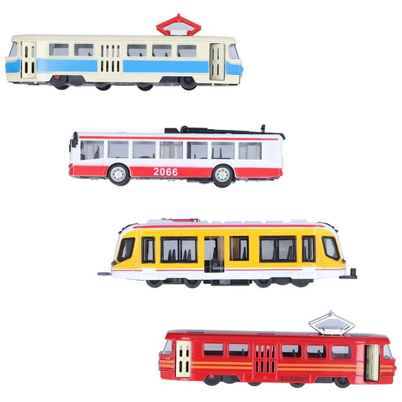 High Speed Railway Bus Model Pull Back Vehicle Collection Model Toy For Children