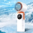 thumbnail image 1 of High-Speed Refrigeration Handheld Mini Fan, Powerful Battery Operated Handheld Fan, USB Rechargeable Portable Fan for Home Office, Personal Desk Fan, Adjustable Speed for Travel & Outdoor Activities, 1 of 5