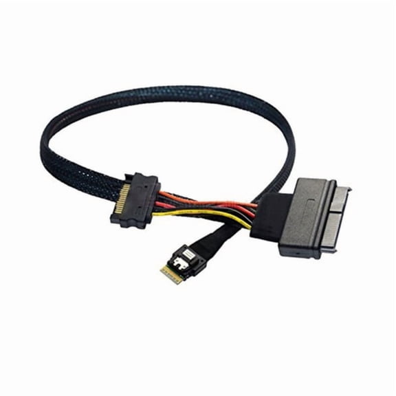 High Speed SAS SFF-8654 4i 38pin To SAS 8639 U.2 Adapter Data Cable for Enterprise Storage Solution Plug and Play