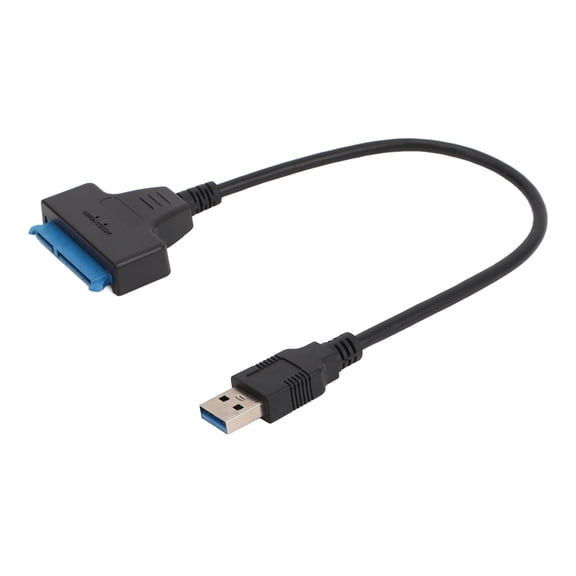 High Speed SATA to USB 3.0 Adapter Cable 11.8 inches / 30 cm Hard Drive Converter Support UASP 6Gbps for 2.5 Inch HDD SSD Solid State Drive Windows OS X