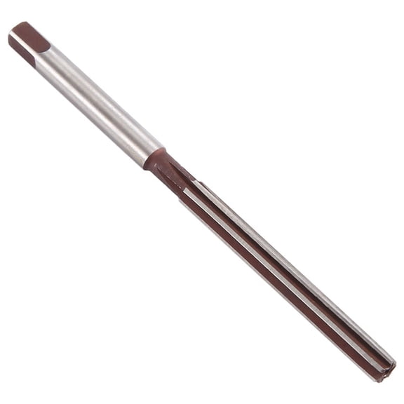 High Speed Steel Straight Shank 5mm 6-Flute Hand Reamer 3.3" Length,1 x Hand Reamer,silver Tone & Dark Brown