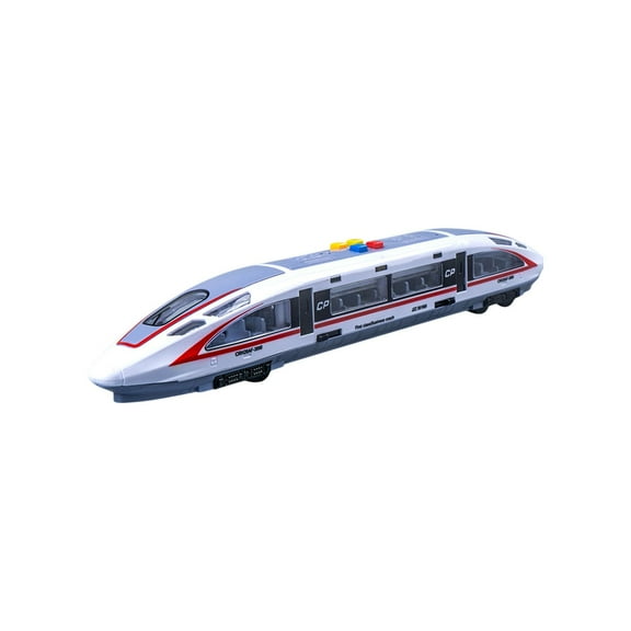 High-Speed Train Toy with Track – Realistic Inertia-Driven Model, Openable Doors, Lights & Sound Effects, Educational Simulation Railway Toy for Kids