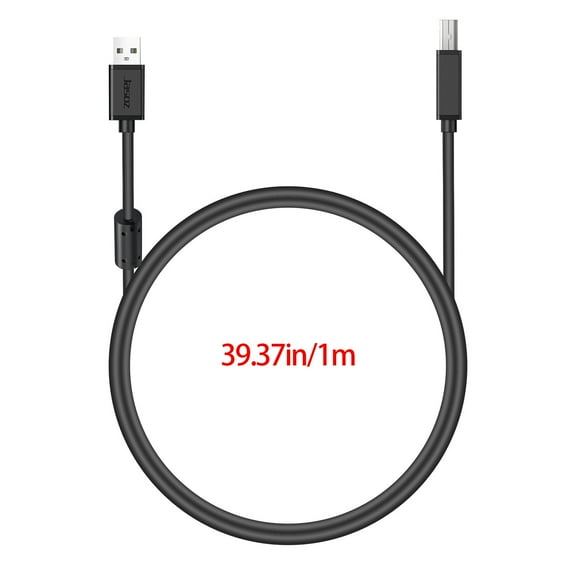 High-Speed USB 20 Scanner A-Male to B-Male Cord for 3D and Peripherals with Universal Connectivity and Durable Construction