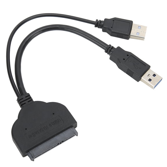 High Speed USB 3.0 to SATA 2.5 inch HDD SSD Hard Drive Adapter Cable and External Converter Line for Laptop PC Computer / 12 inches / 30.5 cm