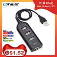 thumbnail image 1 of High Speed Usb Hub, 4 Port Splitter, Usb Adapter Mini Hub Socket for PC Laptop Notebook, 1 of 8