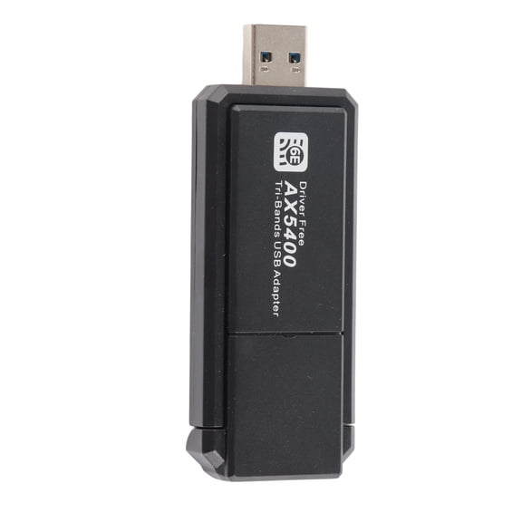 High-Speed WiFi 6E Network Adapter 5400Mbps USB 3.0 Wireless Network Card Triple Band 2.4G 5G 6G Dongle Receiver for Laptop Desktop PC, Supports Windows 10 11 (14.00x9.00 inches)