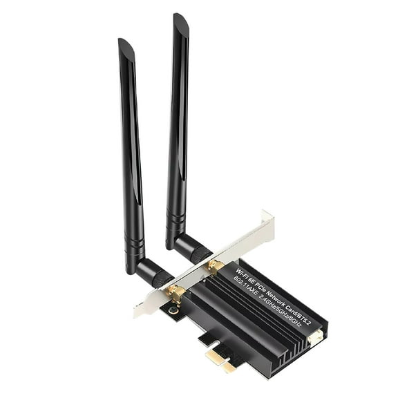 High-Speed WiFi 6E Network Card 2.4/5/6GHz, MU-MIMO, Secure WPA3 for Multi-Device Homes