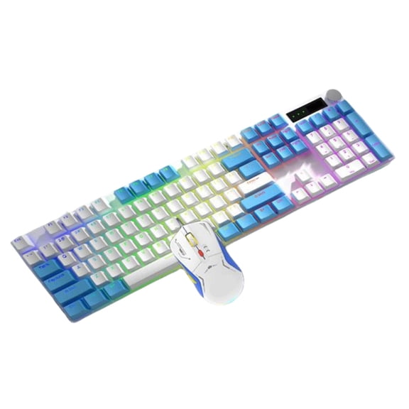 High Stability Mechanical Cored Keyboards Mouse Set Backlit Colour Block with Hot Swappable Switches for Gamers