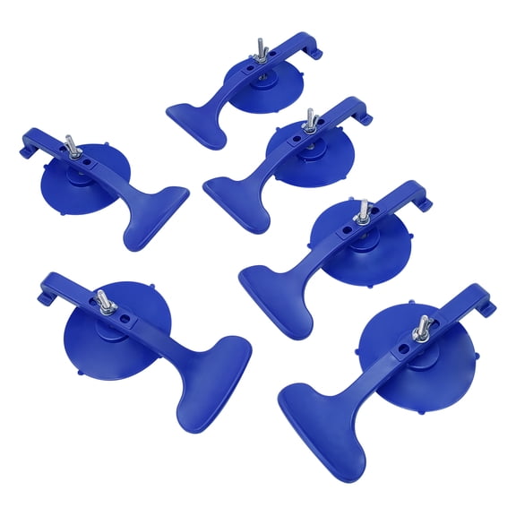 High Stability RE006 Suction Clamp Set 81mm x 258mm x 193mm Blue 6 Pieces for Convertible Glass Windshield Repair